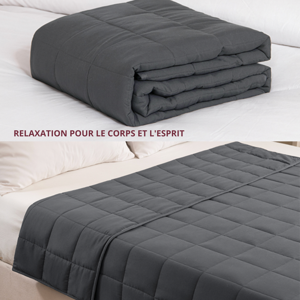 NUAGOO: La Couverture lestée relaxante et respirante pour des nuits paisibles